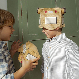 Корзина Лорена Каналс (Lorena Canals) "Школьный автобус", 22 х 19 х 15 см